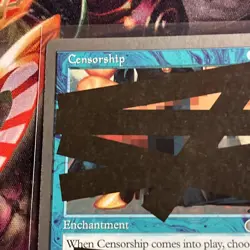 MTG UNGLUED Censorship NEVER PLAYED Nm magic the gathering - Image 2