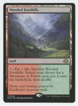 MTG Modern Horizons 3 Wooded Foothills #236 Rare - Image 1