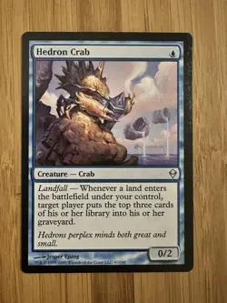 MTG Magic the Gathering Hedron Crab Zendikar NM - Image 1