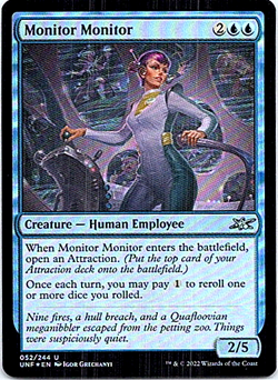 Monitor Monitor Magic The Gathering Unfinity Foil Light Play - Image 1