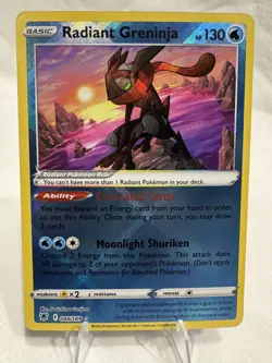 Radiant Greninja NM Astral Radiance 46/189 Pokemon TCG Holo - Image 1