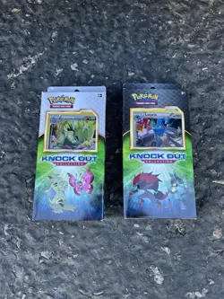 Pokemon Knockout Collection Tyranitar & Lucario Set 2 Boxes - 4 Packs & Promos - Image 1