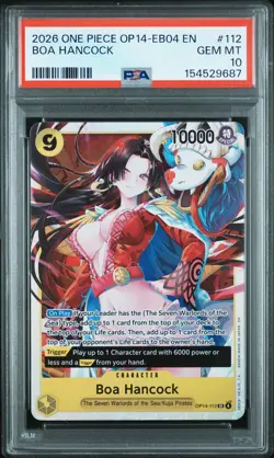 2026 ONE PIECE OP14-EB04-THE AZURE SEA'S SEVEN #112 BOA HANCOCK PSA 10 - Image 1