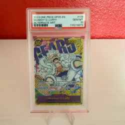 PSA 10 Monkey D. Luffy Alternate Art OP05-119 SEC One Piece Awakening Of The New - Image 1