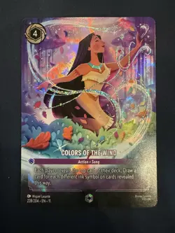 Disney Lorcana Colors of the Wind ENCHANTED 228/204 English - Image 2