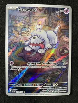 Pokemon Card Greavard 214 Illistration Rare Scarlet & Violet Base Set Charizard - Image 1