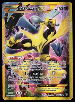 Alakazam EX 125/124 Secret Rare Fates Collide Pokemon Card - Image 1