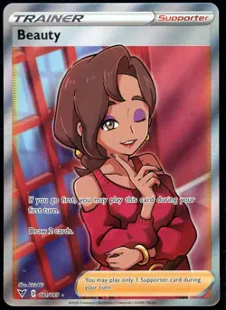 Beauty - 181/185 - Vivid Voltage - Illustration Rare - NM - Pokemon Card - Image 1