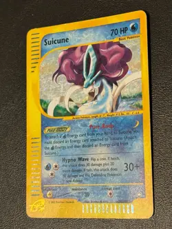 Pokemon Suicune #H25/H32 Aquapolis Holo WOTC 2002, Heavily Played Condition - Image 2