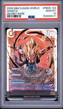 2026 DRAGON BALL SUPER CARD GAME FUSION WORLD DUAL EVOLUTION GOGETA PSA 10 - Image 1