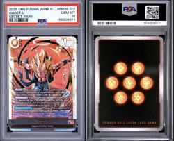 2026 DRAGON BALL SUPER CARD GAME FUSION WORLD DUAL EVOLUTION GOGETA PSA 10 - Image 3