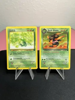 Oddish 63/82 & Dark Gloom 36/82 Pokemon Team Rocket Set - Vintage Trading Cards - Image 1