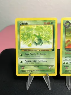 Oddish 63/82 & Dark Gloom 36/82 Pokemon Team Rocket Set - Vintage Trading Cards - Image 2