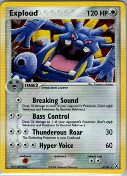 Exploud 6/101 Holo Hidden Legends - Pokemon Card - NM - Image 1