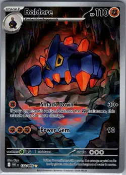 Boldore 128/086 SV: White Flare - Pokemon Card - NM - Image 1