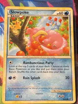 Pokemon Slowpoke 66/90 Undaunted Regular Common 60 HP English Card - Image 1