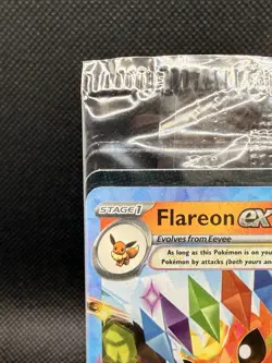 Pokemon TCG Prismatic Evolutions Flareon EX Promo Card 014/131 Stamped Sealed - Image 2