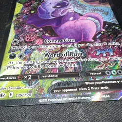Pokemon Galarian Slowking v TCG Card Sword & Shield Chilling Reign 179/198 - Image 2