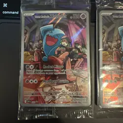 Pokemon TCG Destined Rivals Team Rockets Wobbuffet Promo Card 203 SEALED - Image 1