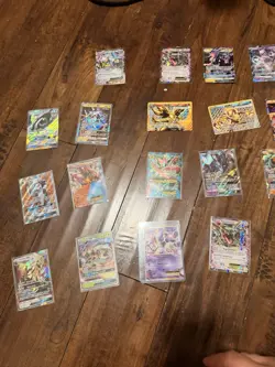 Pokemon TCG 15-Card Holo GX/EX Lot: Mewtwo GX, Charizard GX, Rayquaza - Image 1