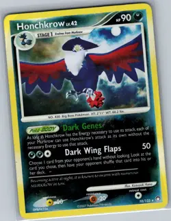 Honchkrow 10/123 Reverse Holo - Mysterious Treasures - Pokemon Card - LP - Image 1