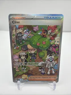Pokemon TCG Clive 236/091 Paldean Fates Special Illustration Rare Card SIR NM - Image 1
