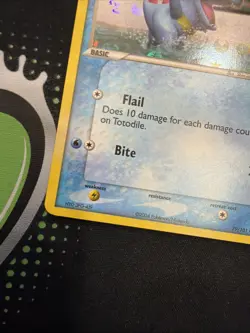 Pokemon 2004 EX-Hidden Legends Reverse Holo Card Totodile 79/101 NM Unplayed - Image 5