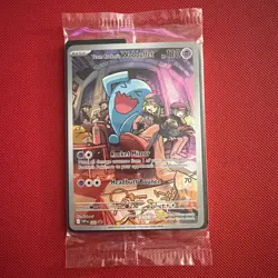 Pokemon TCG Destined Rivals Team Rockets Wobbuffet Promo Card 203 Sealed - Image 1