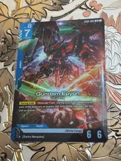 Gundam Card Game Gundam Epyon Legend Rare Dual Impact GD02-002 LR - Image 1