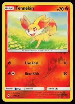 Fennekin 15/131 Reverse Holo Common Forbidden Light Pokemon Card - Image 1