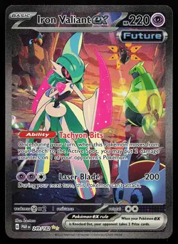 Iron Valiant ex 249/182 Holo Special Illustration Rare Paradox Rift Pokemon Card - Image 1
