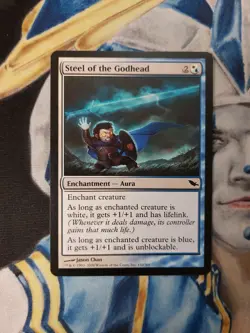 Steel of the Godhead MTG Shadowmoor Common Enchantment Moderately Played x1 SG4 - Image 1