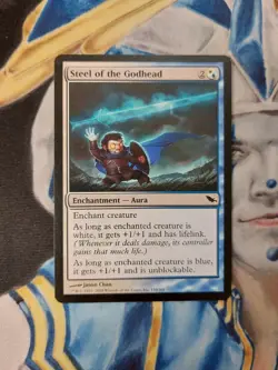 Steel of the Godhead MTG Shadowmoor Common Enchantment Moderately Played x1 SG4 - Image 2