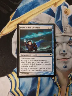 Steel of the Godhead MTG Shadowmoor Common Enchantment Moderately Played x1 SG4 - Image 3