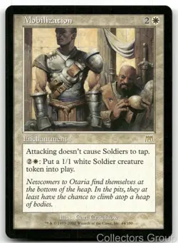MOBILIZATION 44 RARE ONSLAUGHT MAGIC: THE GATHERING LIGHTLY PLAYED - Image 1