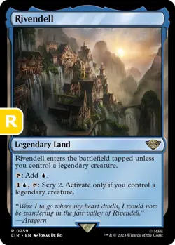 MTG Rivendell Lord of the Rings Rare Legendary Land NM - Image 2