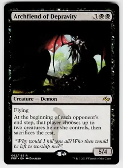 ARCHFIEND OF DEPRAVITY 62 R FATE REFORGED MAGIC: THE GATHERING NM/M - Image 1