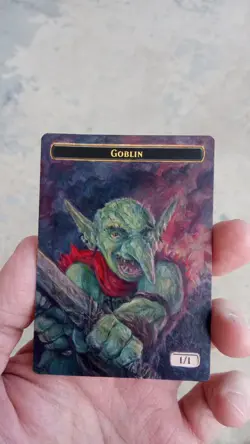 MtG Goblin Token Full Magic Altered Hand Painted Art Original Alter RNA - Image 2