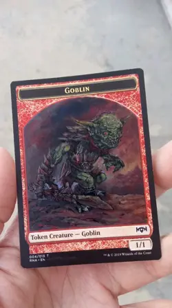 MtG Goblin Token Full Magic Altered Hand Painted Art Original Alter RNA - Image 1