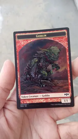 MtG Goblin Token Full Magic Altered Hand Painted Art Original Alter RNA - Image 2