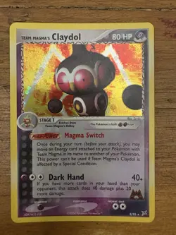 Pokemon TCG Team Magma's Claydol EX Holo Rare Card 8/95 Team Magma vs Team Aqua - Image 1
