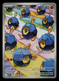 Roggenrola 127/086 Illustration Rare White Flare Pokemon Near Mint - Image 1