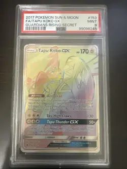 Pokemon PSA 9 Tapu Koko GX 153/145 Secret Guardians Rising 2017 - Image 1