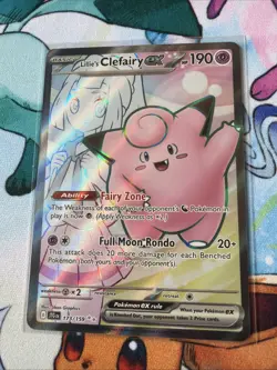 Lillie's Clefairy ex 173/159 Pokemon Sv09: Journey Together Ultra Rare Full Art - Image 2