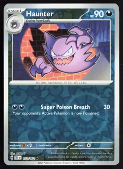 Haunter 103/162 Common Temporal Forces Pokemon Reverse Holo Near Mint - Image 1