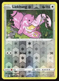Lickitung 138/196 Common Lost Origin Pokemon Reverse Holo Near Mint - Image 1