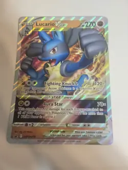 Lucario VSTAR SWSH214 Black Star Promo Holo JUMBO Pokemon TCG NM - Image 1