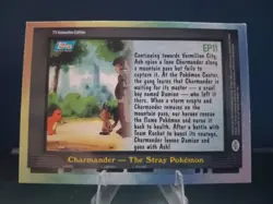 Pokemon 2000 Topps TV Charmander-the Stray Pokemon [Foil] #11 Blue Label - Image 2
