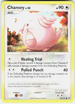 Chansey 69/127 Common Platinum Pokemon NM/M - Image 1