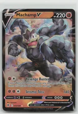 Machamp V 072/189 Astral Radiance Pokemon Holo Near Mint - Image 1